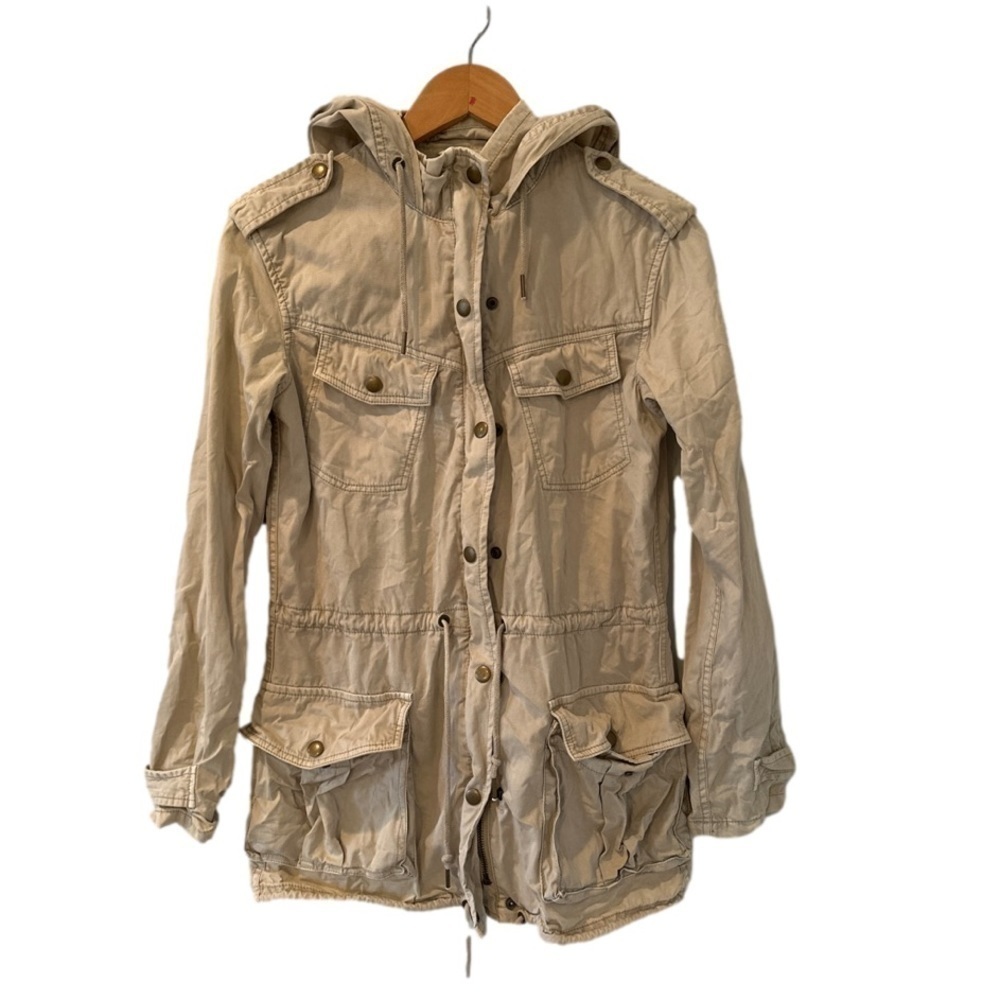 Aritzia Talula utility jacket light tan xxxs